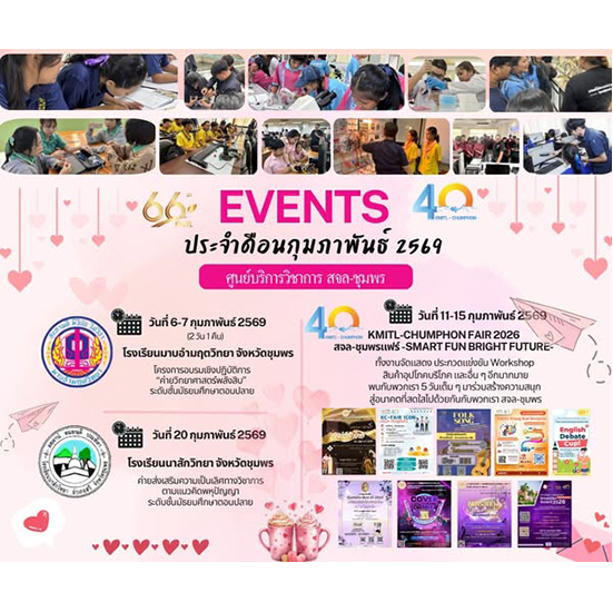 กิจกรรมศูนย์บริการวิชาการ สจล–ชุมพร